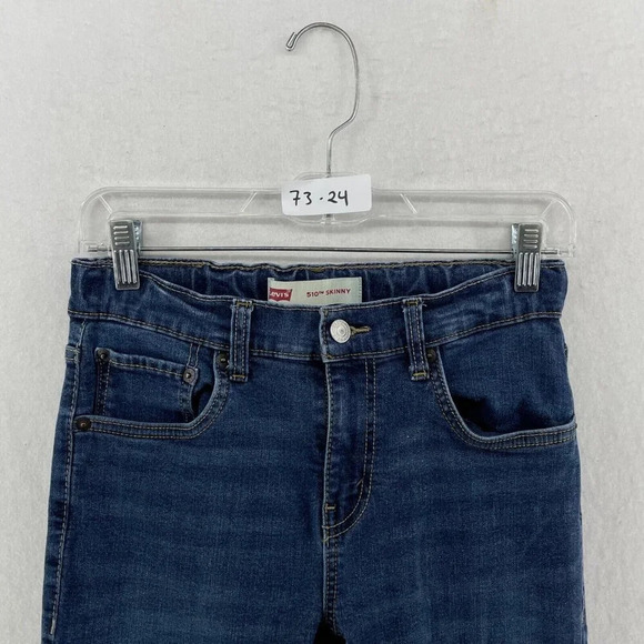 Levi's 510 Jeans Womens Sz 16 Blue Medium Wash Skinny Mid-Rise Stretch Denim - Picture 12 of 12